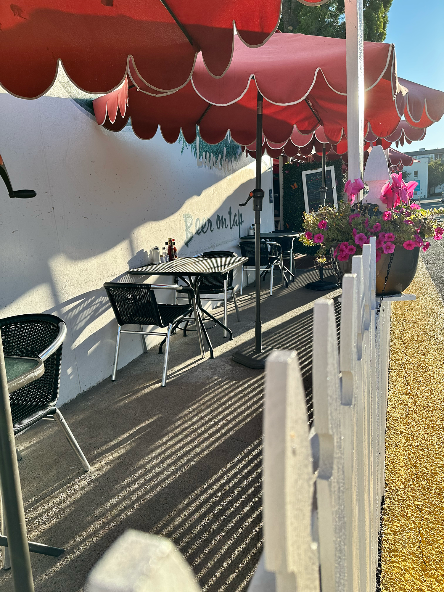 Cozy atmosphere at Garden Cafe